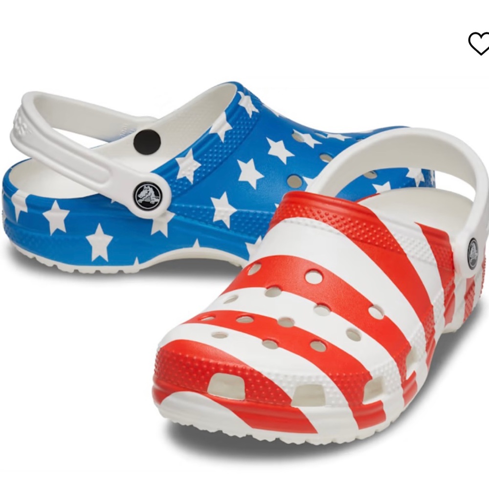 Crocs American Flag